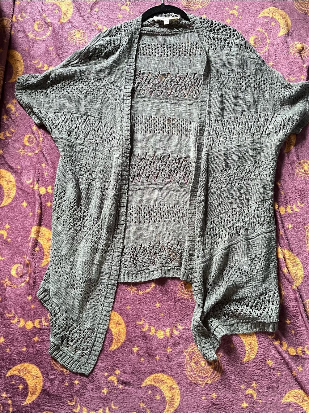 Cloud Chaser Open-Front Green Knit Women's Cardigan Sweater